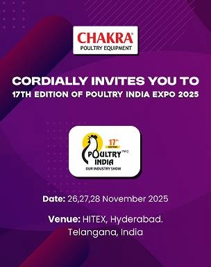 CHAKRA Poultry Equipment at Poultry India 2025 – 17th Edition